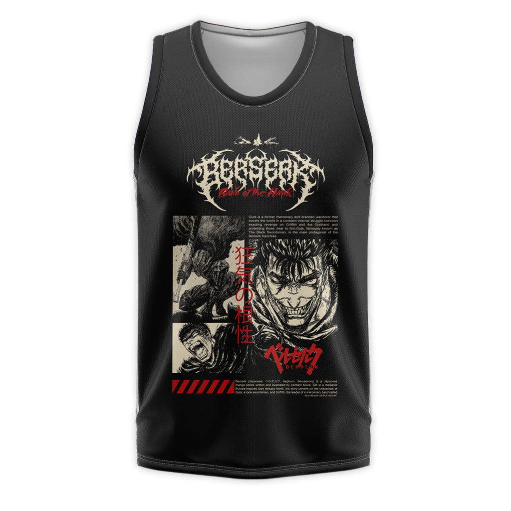 Berserk Guts Fierce Battle Expression Anime Apparel