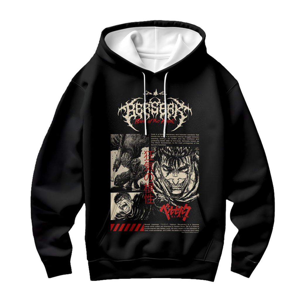 Berserk Guts Fierce Battle Expression Anime Apparel