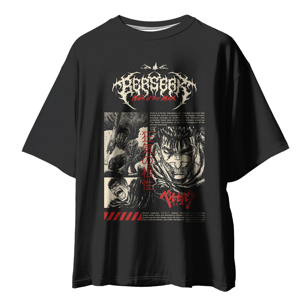 Berserk Guts Fierce Battle Expression Anime Apparel