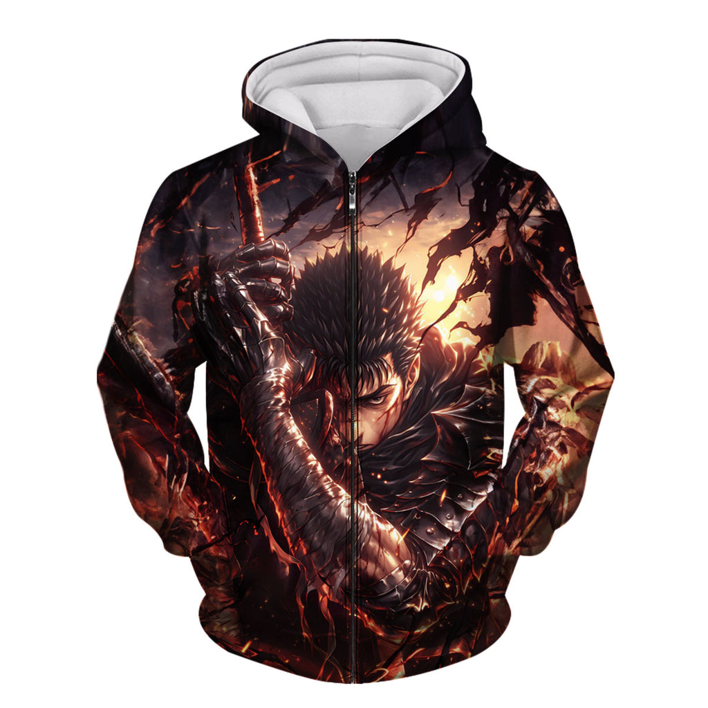 Berserk Guts Fierce Combat Anime Apparel