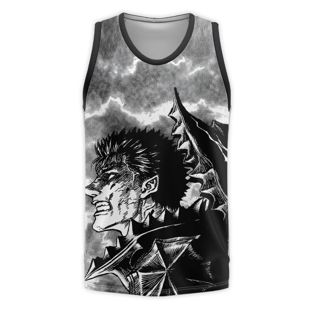 Berserk Guts Fierce Expression Anime Apparel