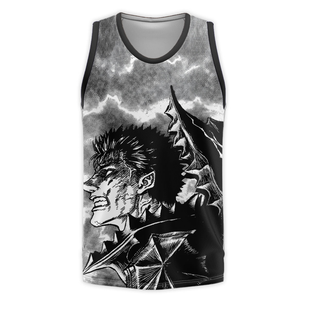 Berserk Guts Fierce Expression Anime Apparel