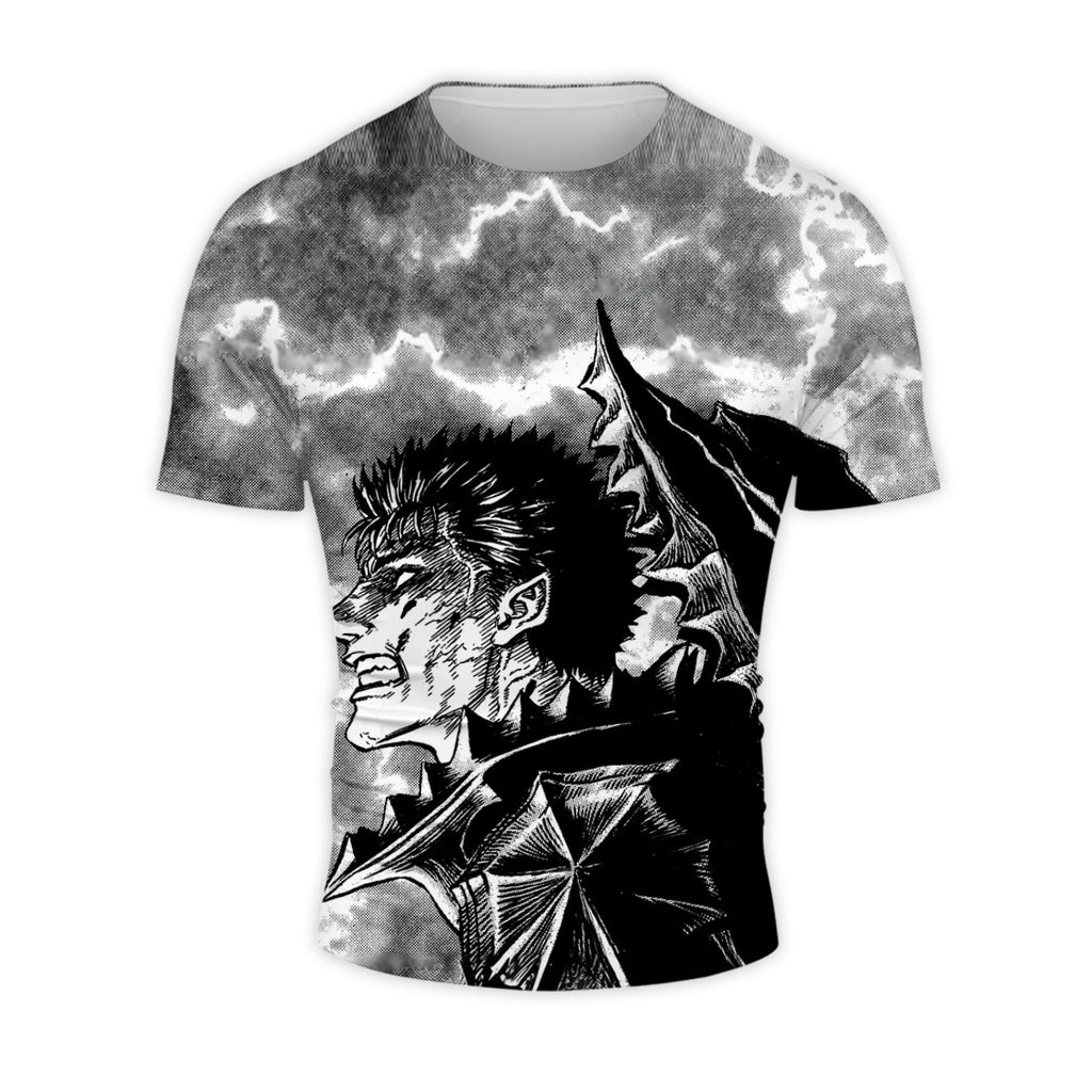 Berserk Guts Fierce Expression Anime Apparel