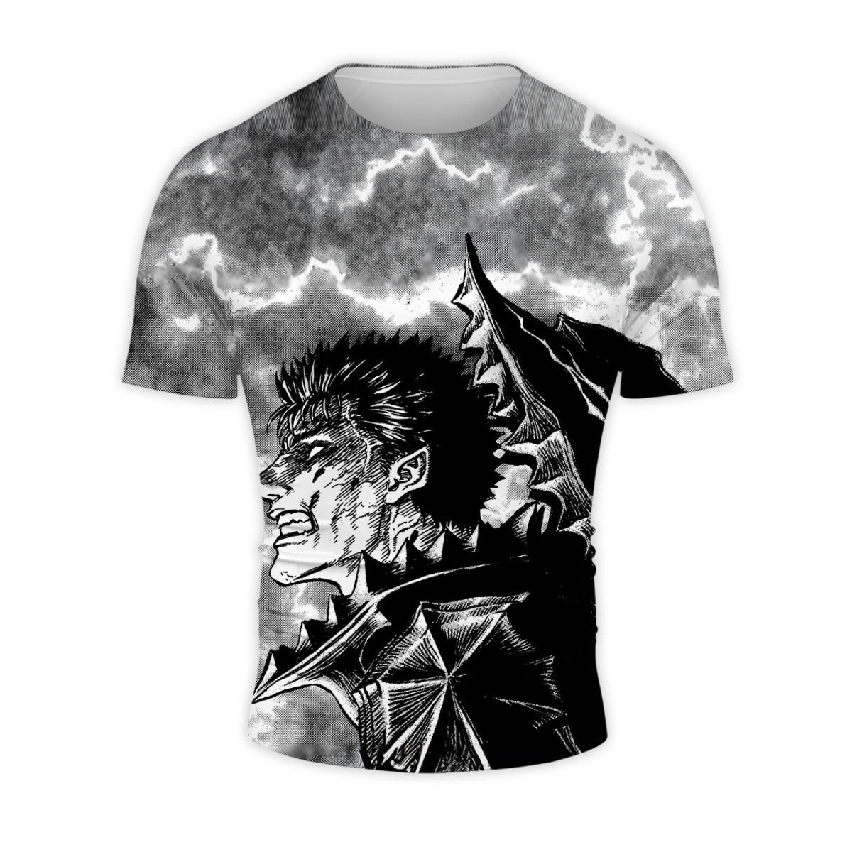 Berserk Guts Fierce Expression Anime Apparel