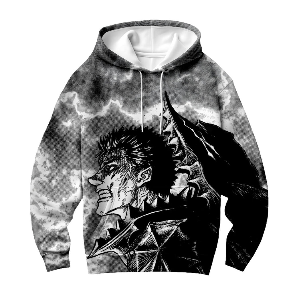 Berserk Guts Fierce Expression Anime Apparel