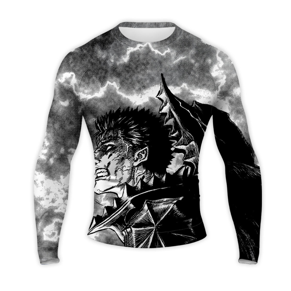 Berserk Guts Fierce Expression Anime Apparel