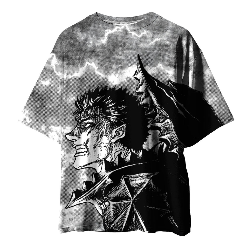 Berserk Guts Fierce Expression Anime Apparel