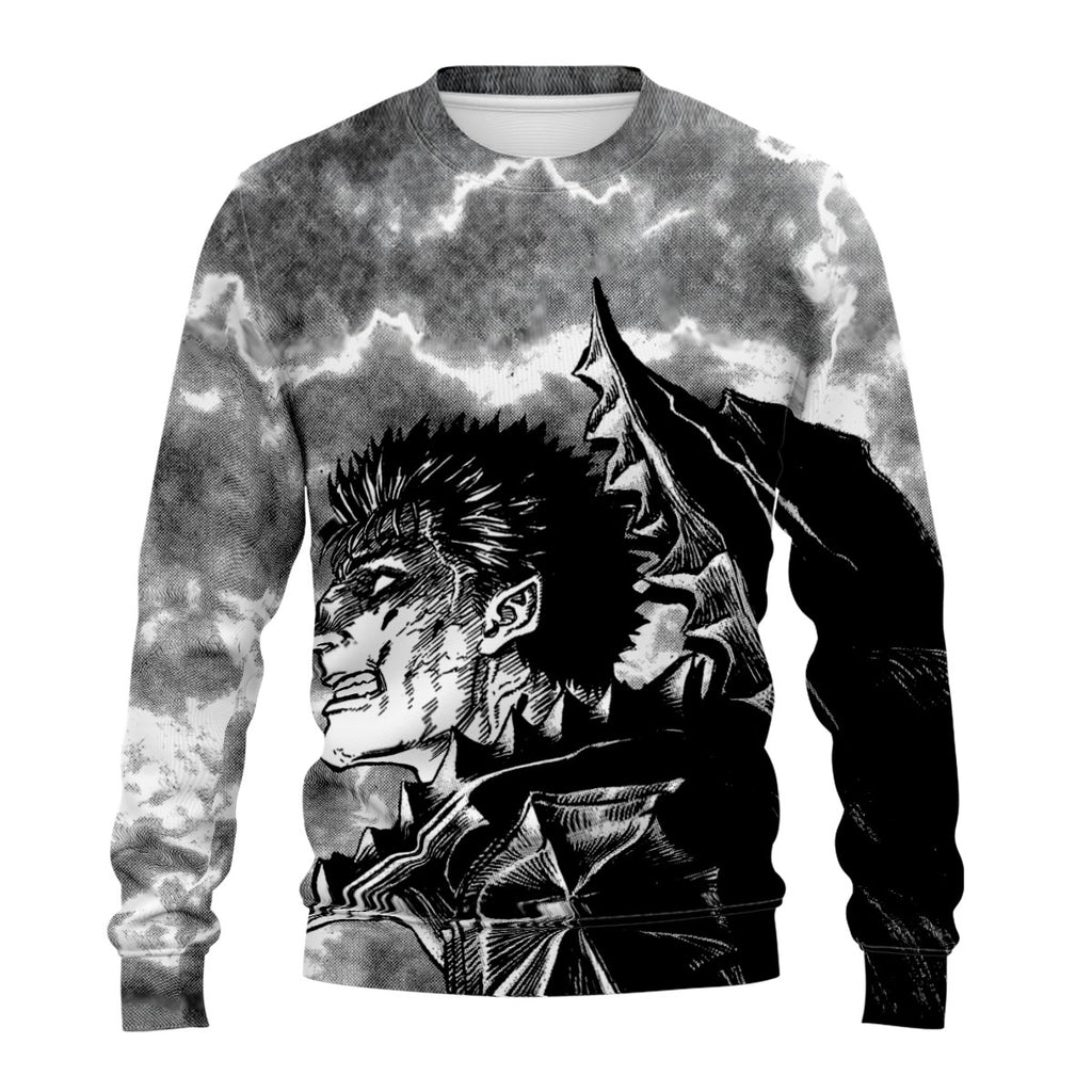 Berserk Guts Fierce Expression Anime Apparel