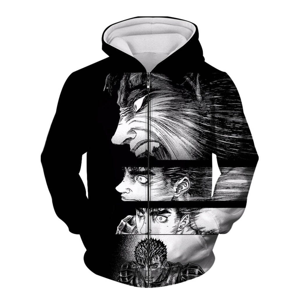 Berserk Guts Fierce Rage Anime Apparel