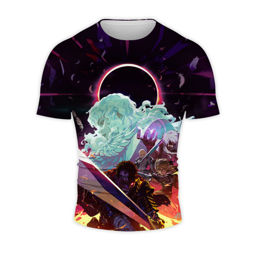 Berserk Guts Fighting Alongside Allies Anime Apparel