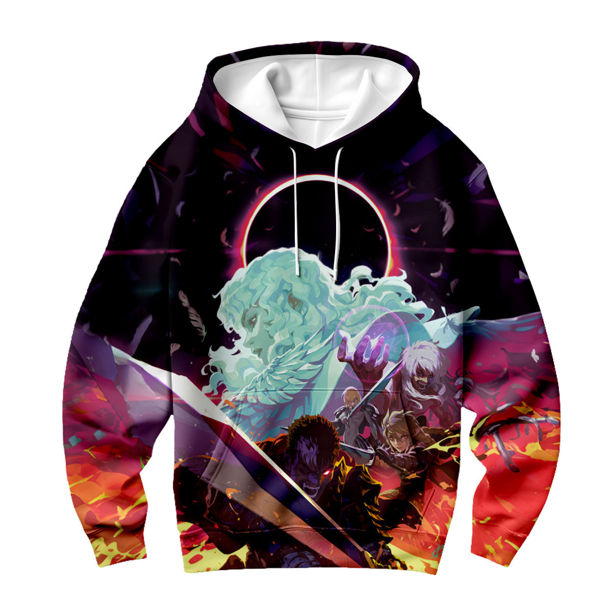 Berserk Guts Fighting Alongside Allies Anime Apparel