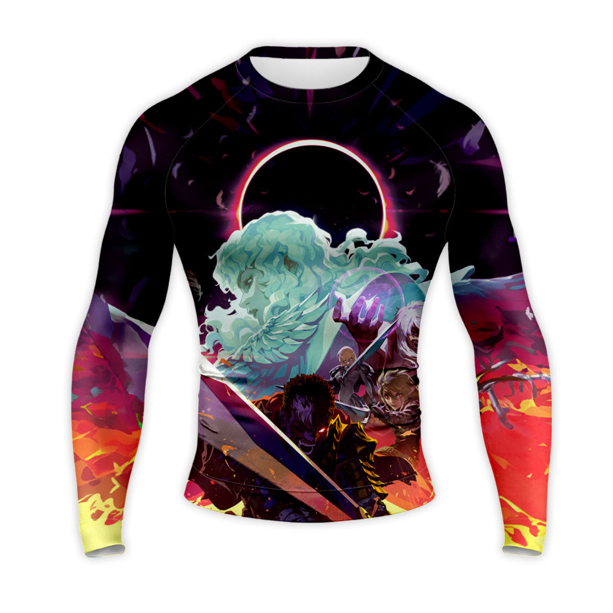 Berserk Guts Fighting Alongside Allies Anime Apparel