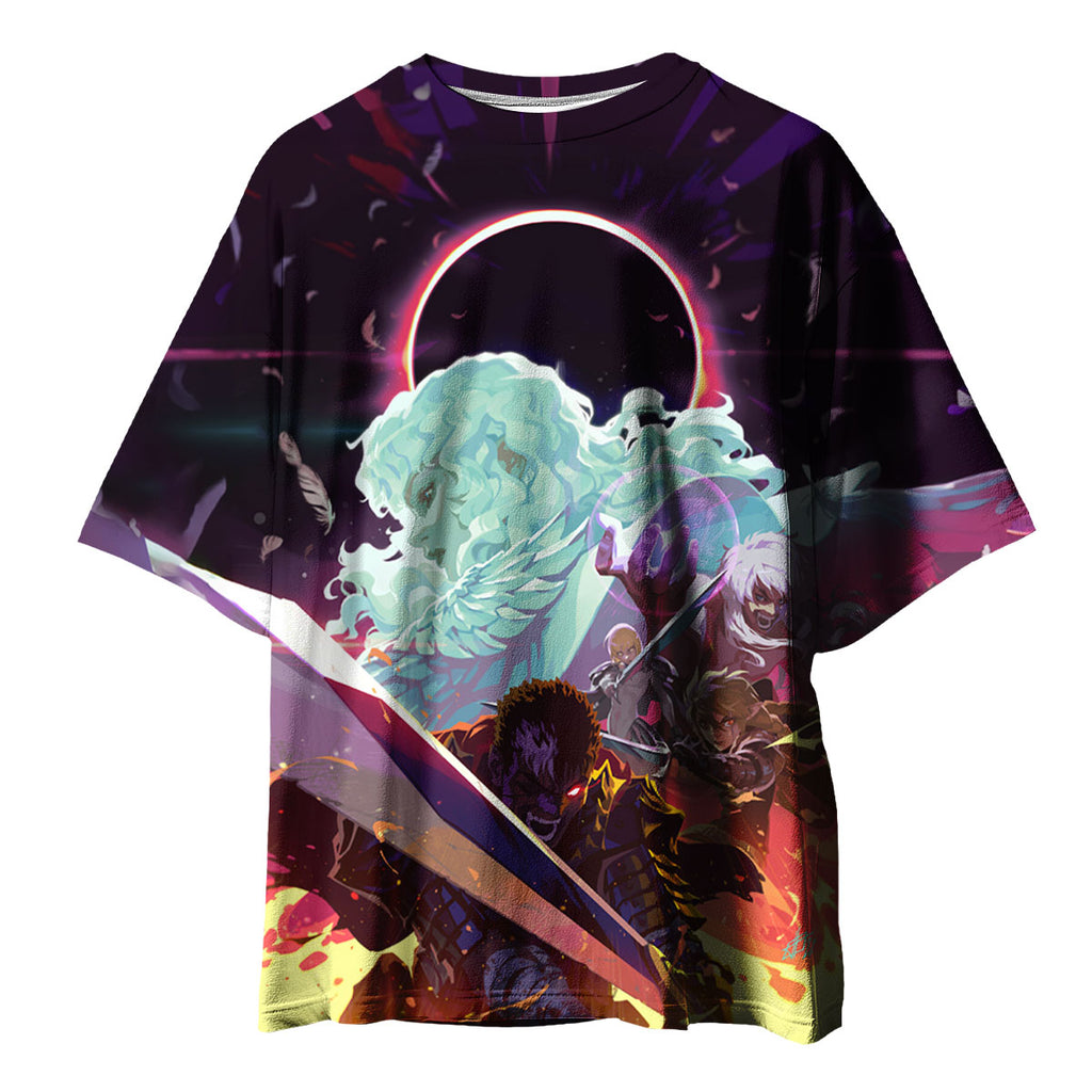 Berserk Guts Fighting Alongside Allies Anime Apparel