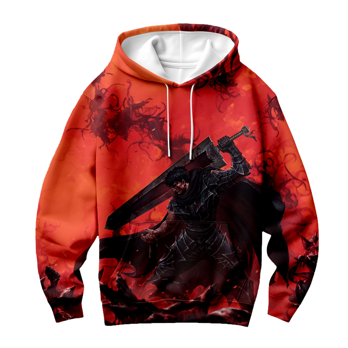 Berserk Guts Fighting Demons Anime Apparel