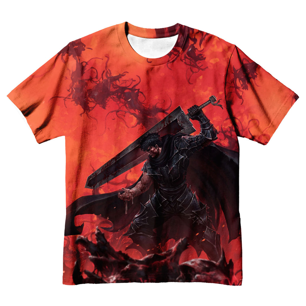 Berserk Guts Fighting Demons Anime Apparel