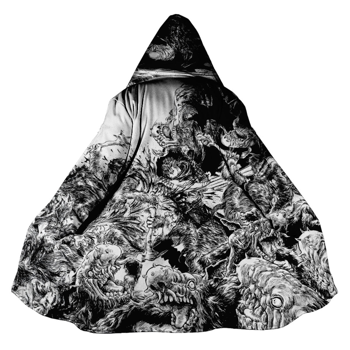 Berserk Guts Fighting Monsters Anime Apparel
