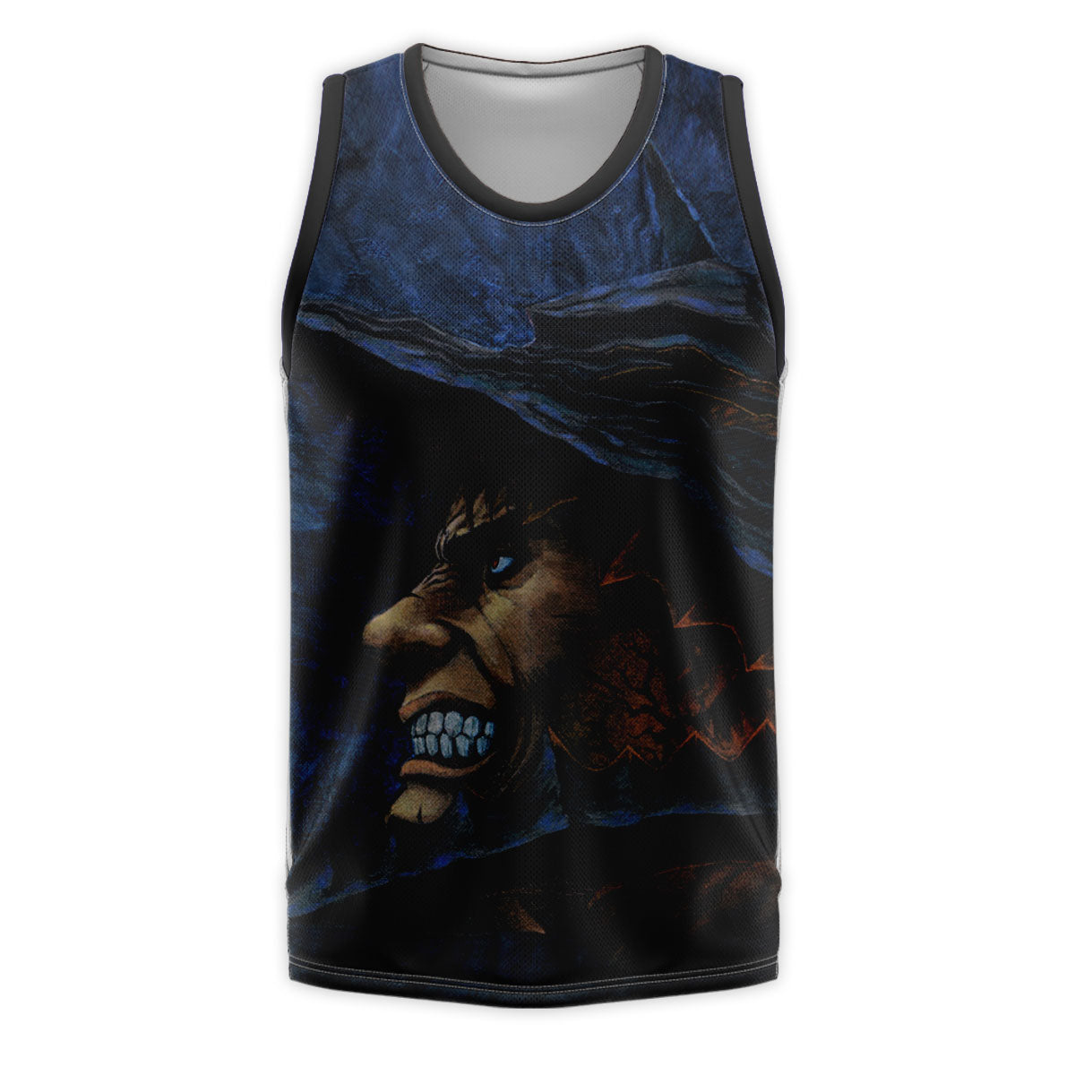 Berserk Guts Glaring In Shadows Anime Apparel