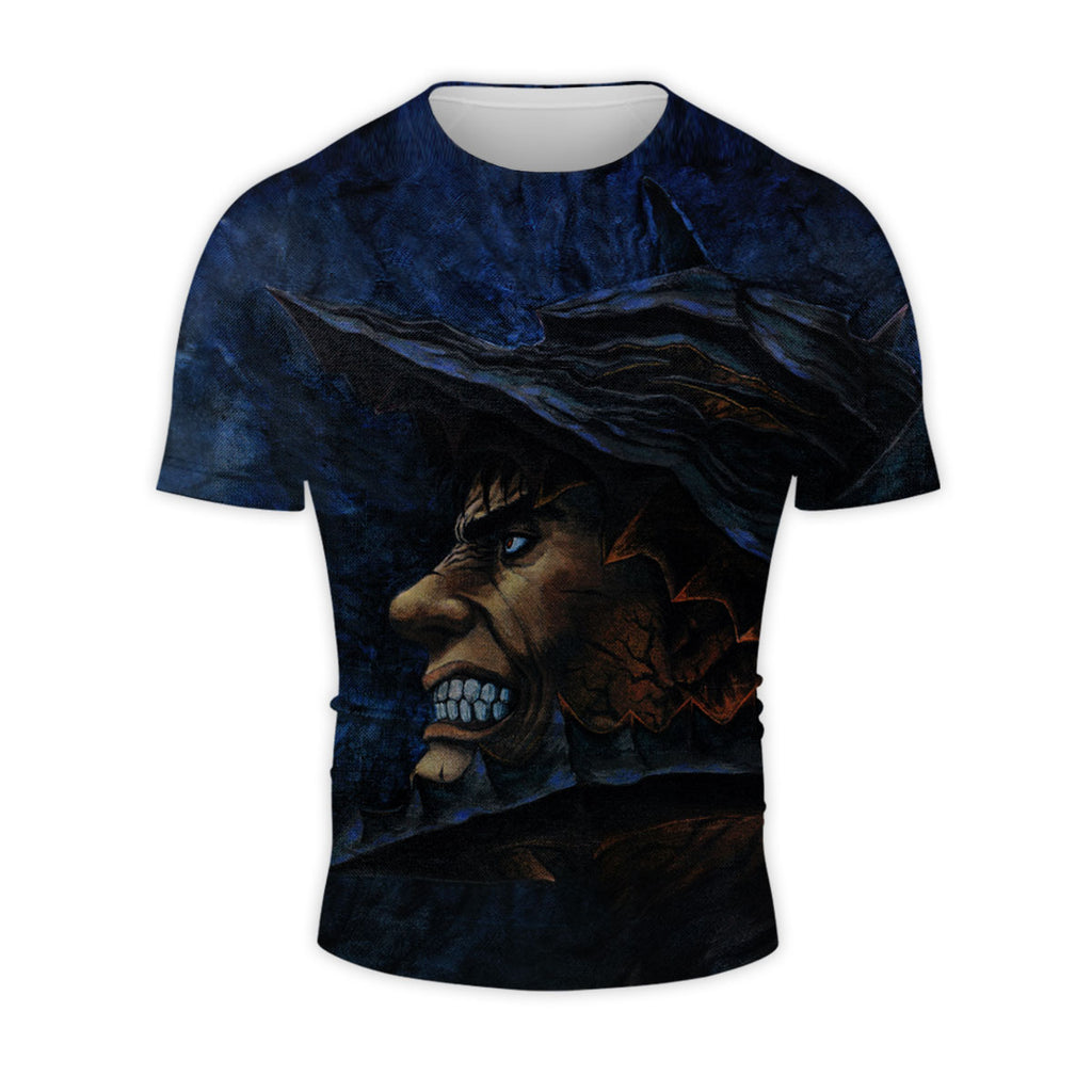 Berserk Guts Glaring In Shadows Anime Apparel