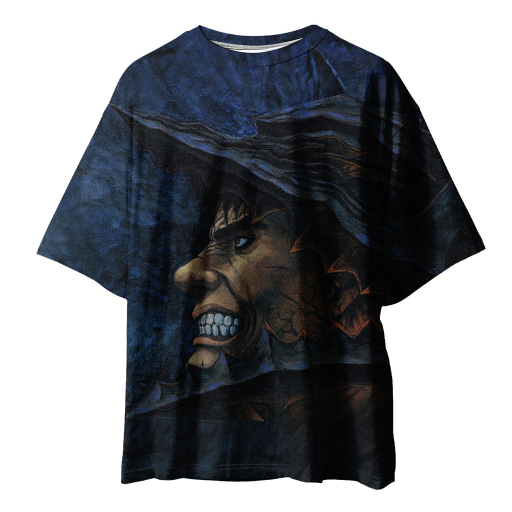 Berserk Guts Glaring In Shadows Anime Apparel