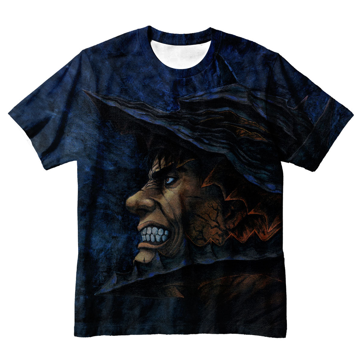Berserk Guts Glaring In Shadows Anime Apparel