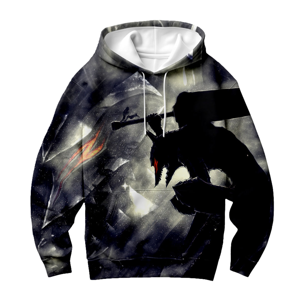 Berserk Guts Greatsword Silhouette Anime Apparel