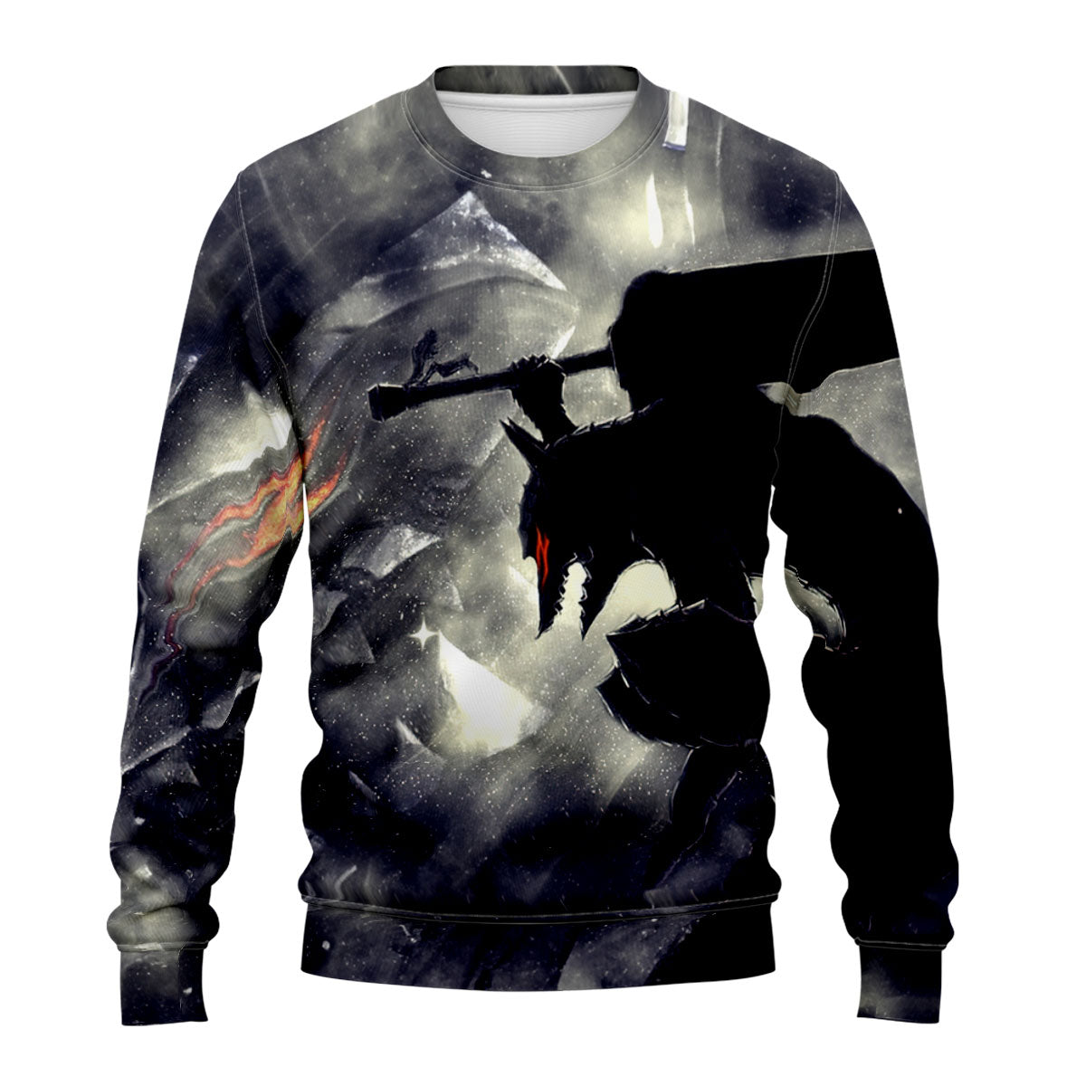 Berserk Guts Greatsword Silhouette Anime Apparel