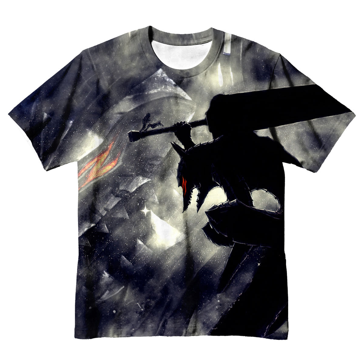 Berserk Guts Greatsword Silhouette Anime Apparel