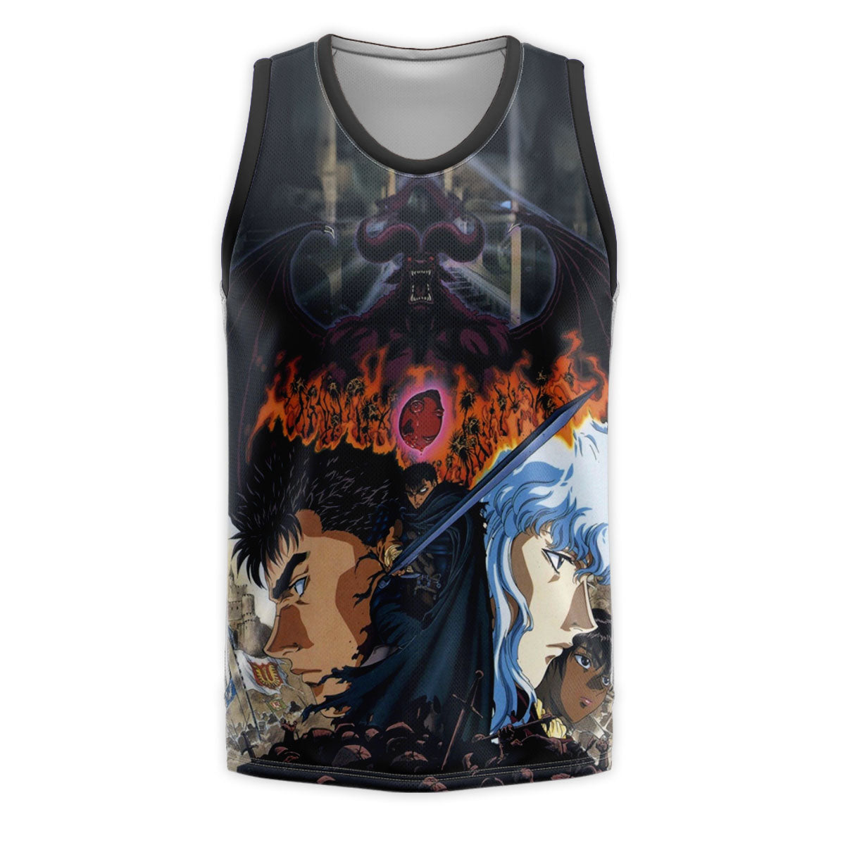 Berserk Guts Griffith Demon Background Anime Apparel