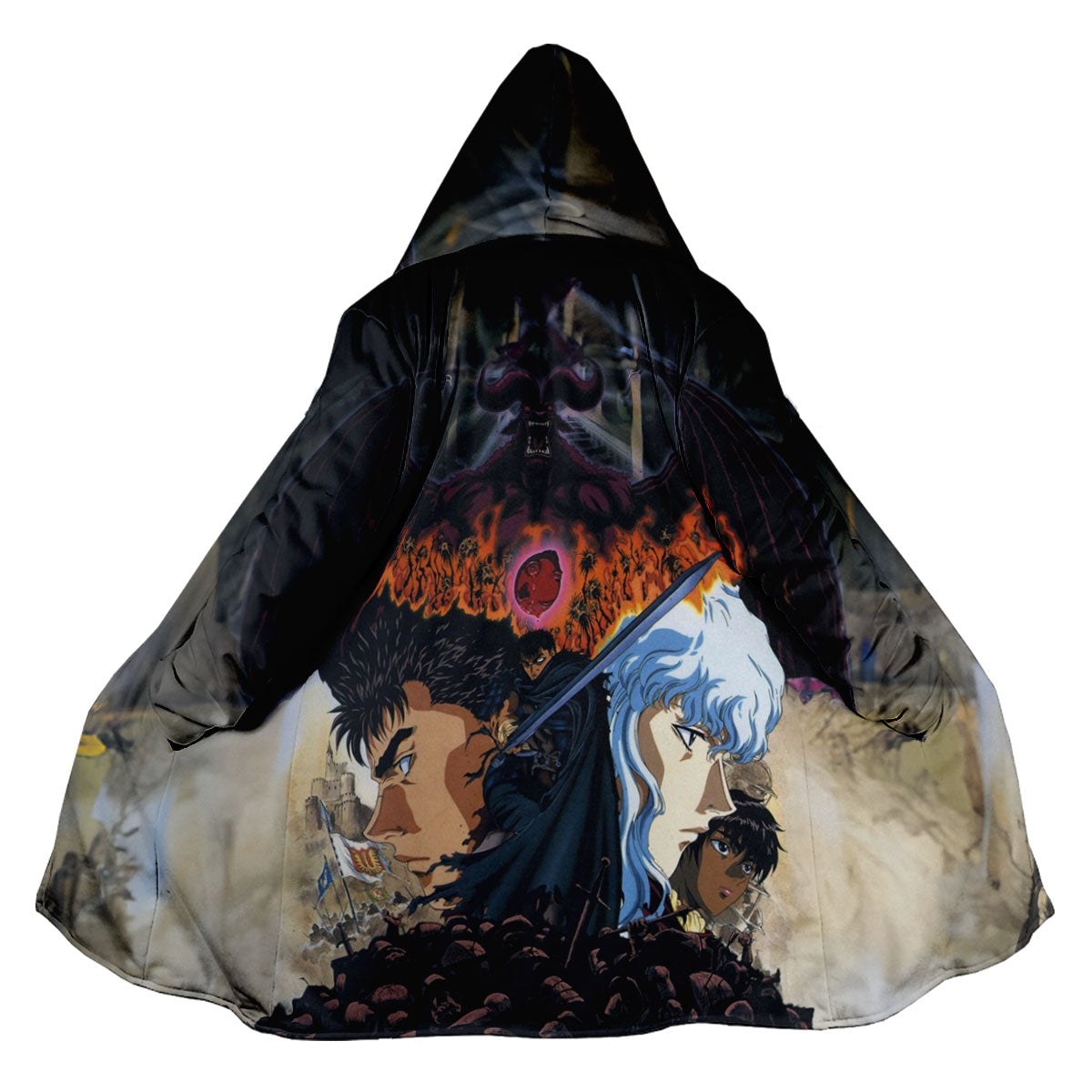 Berserk Guts Griffith Demon Background Anime Apparel