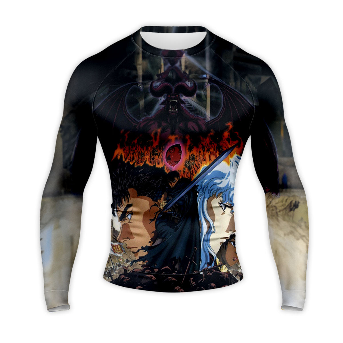 Berserk Guts Griffith Demon Background Anime Apparel