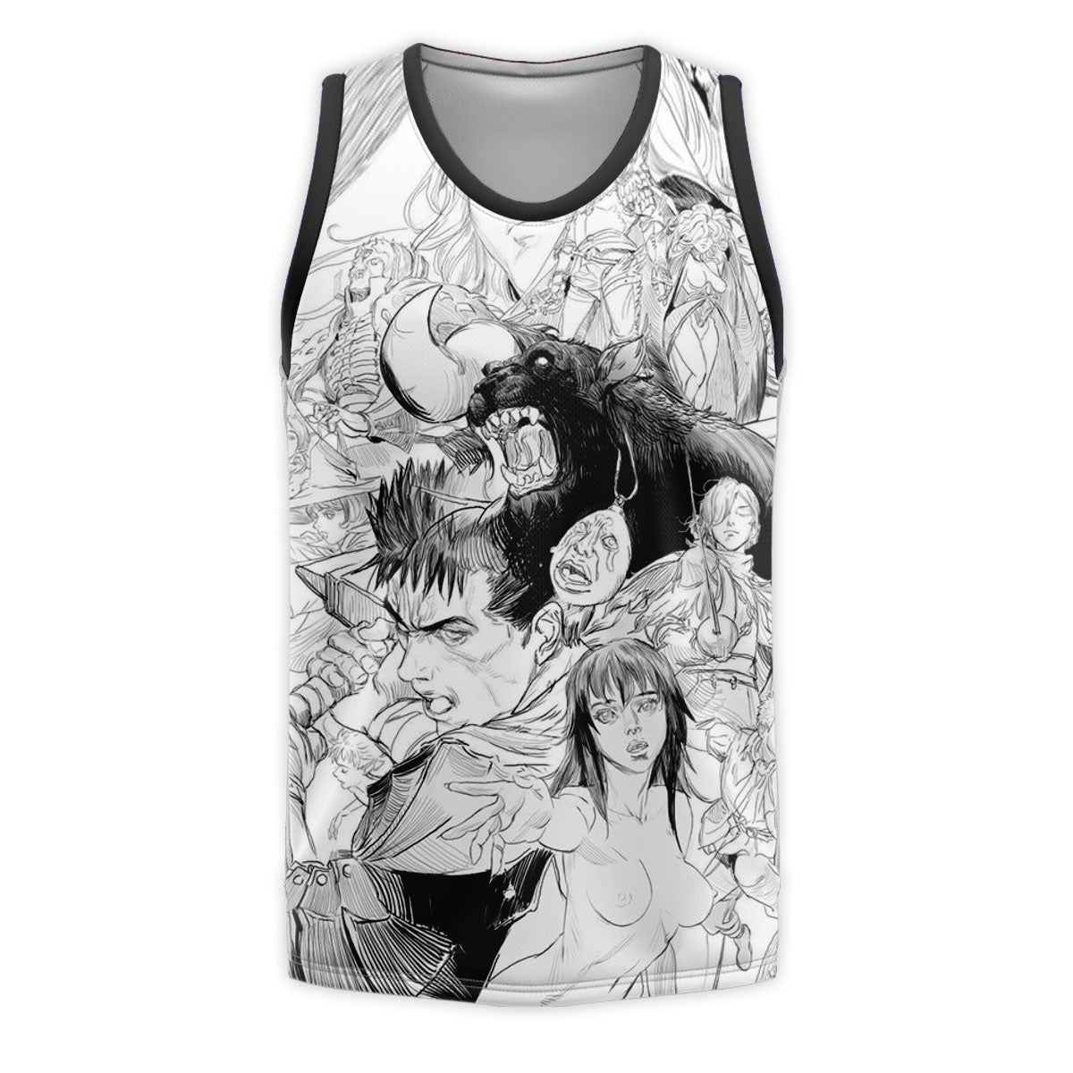 Berserk Guts Group Battle Art Anime Apparel
