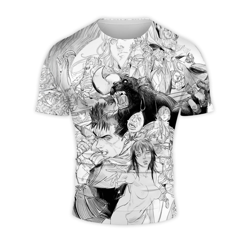 Berserk Guts Group Battle Art Anime Apparel