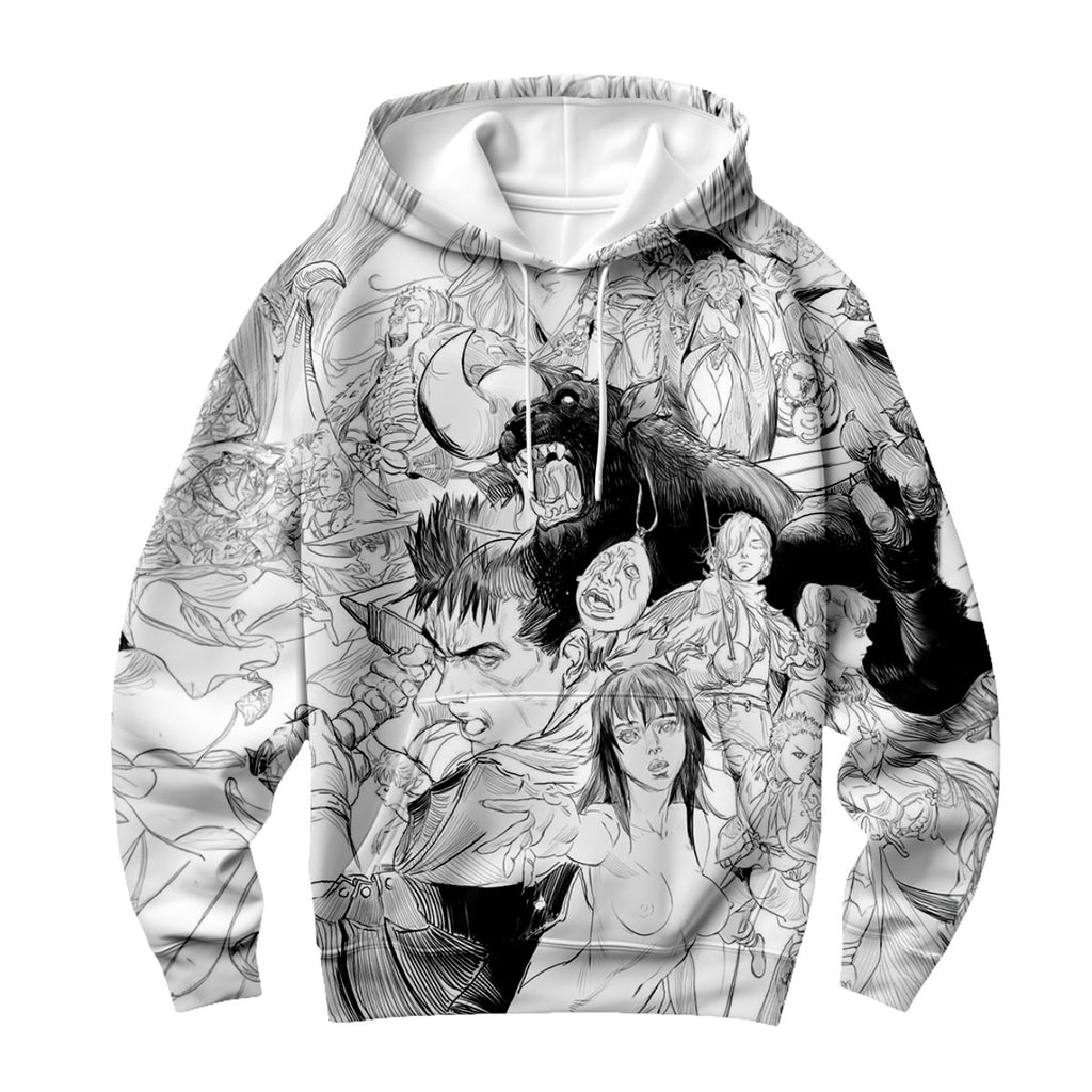 Berserk Guts Group Battle Art Anime Apparel