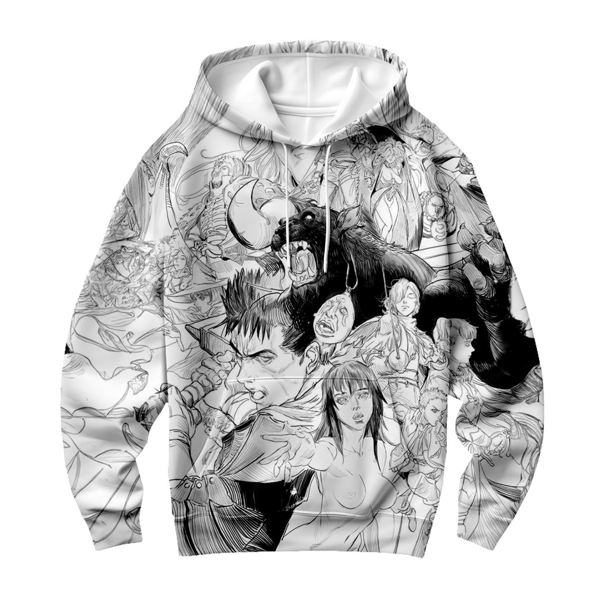 Berserk Guts Group Battle Art Anime Apparel