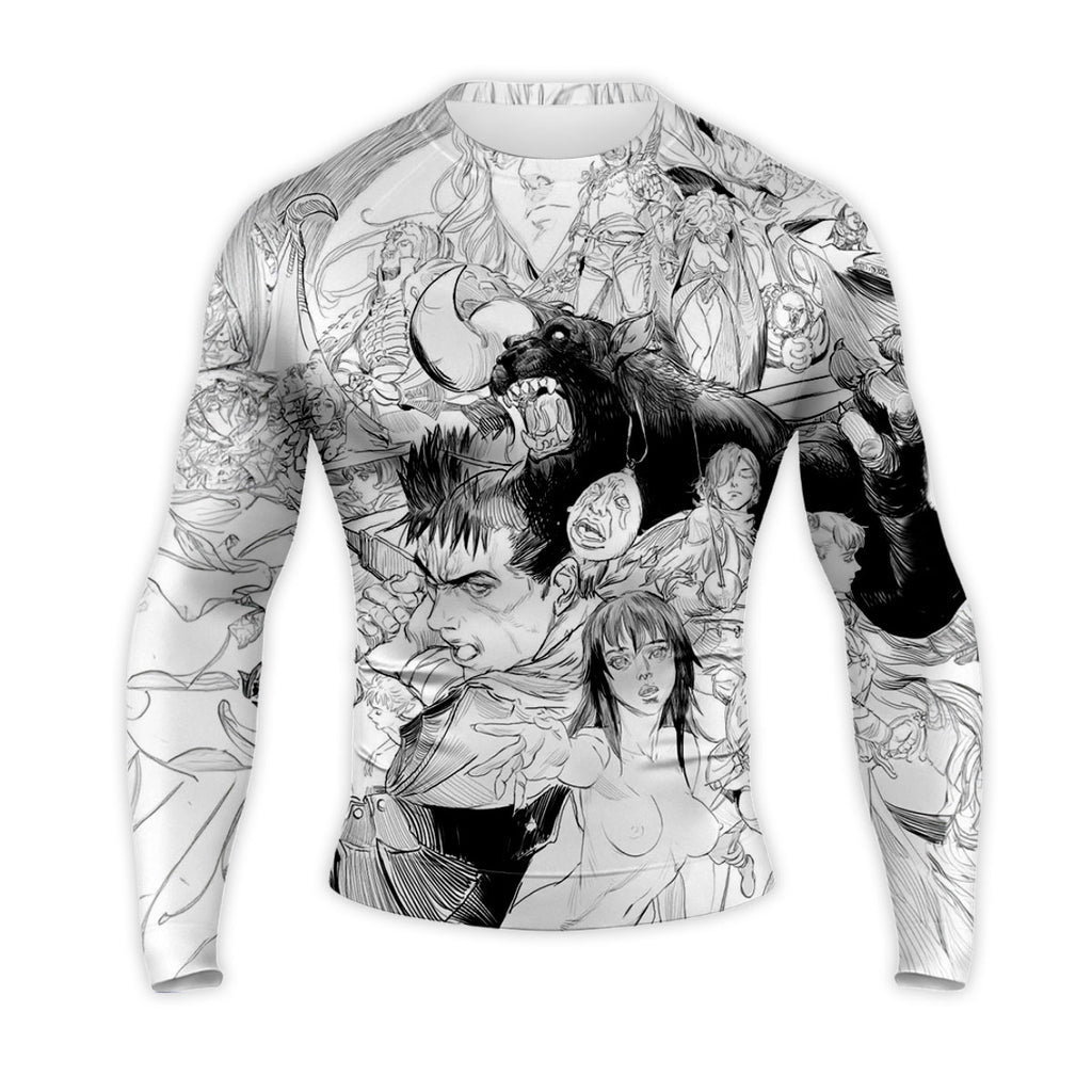 Berserk Guts Group Battle Art Anime Apparel