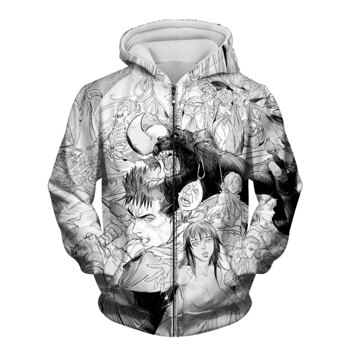 Berserk Guts Group Battle Art Anime Apparel