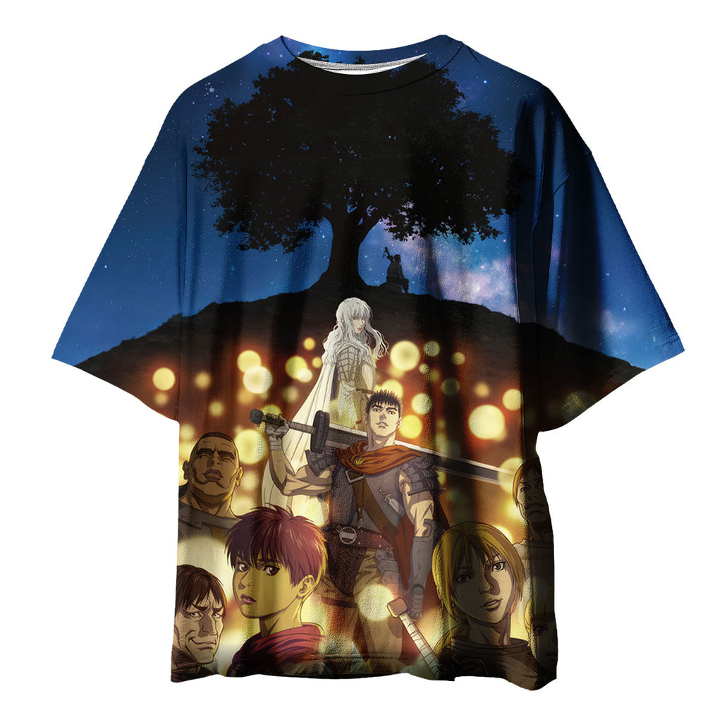 Berserk Guts Group Under Tree Anime Apparel