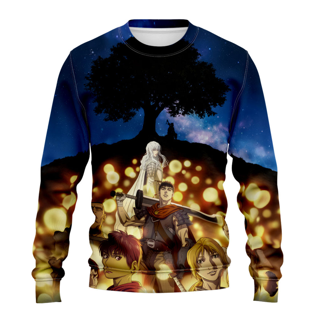 Berserk Guts Group Under Tree Anime Apparel