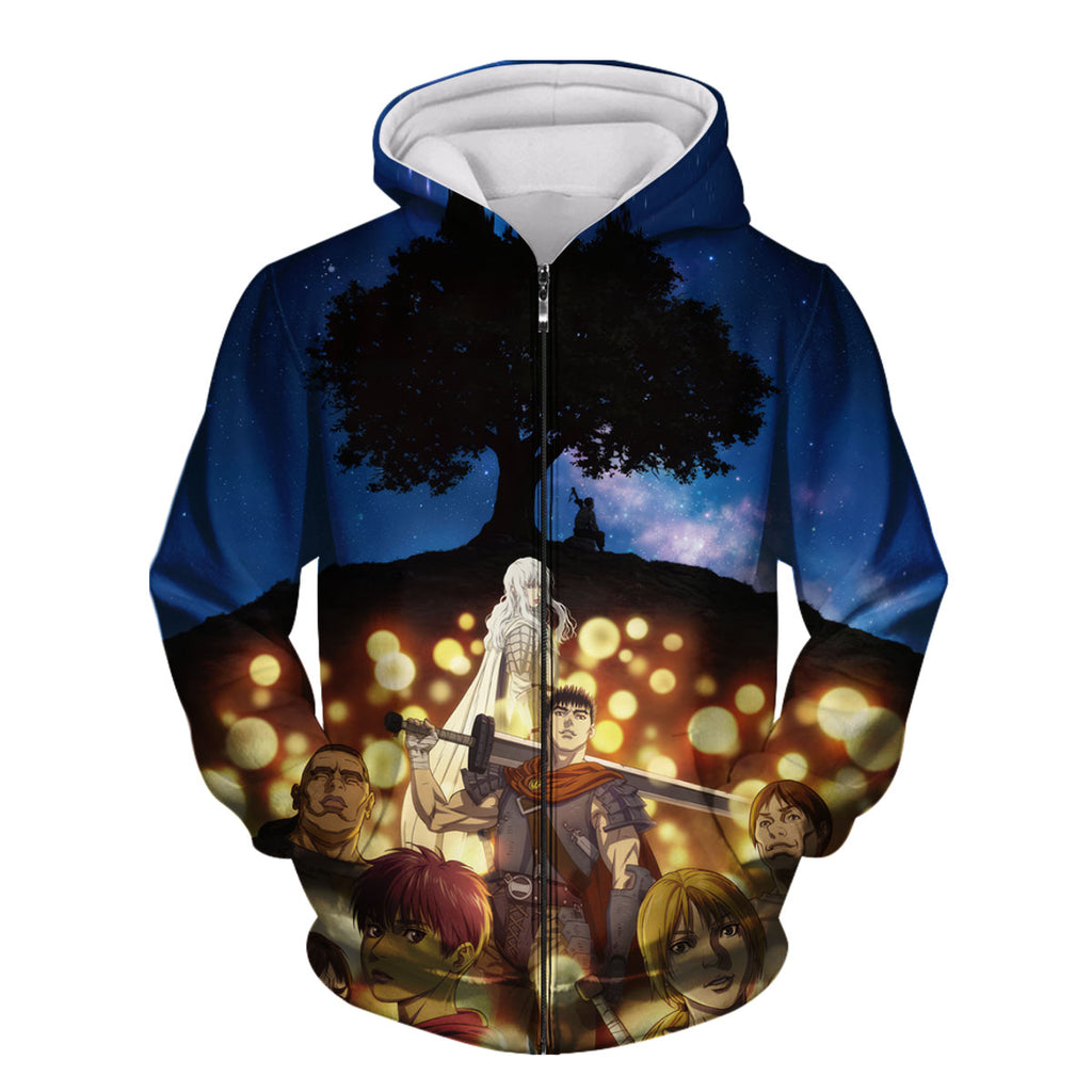 Berserk Guts Group Under Tree Anime Apparel