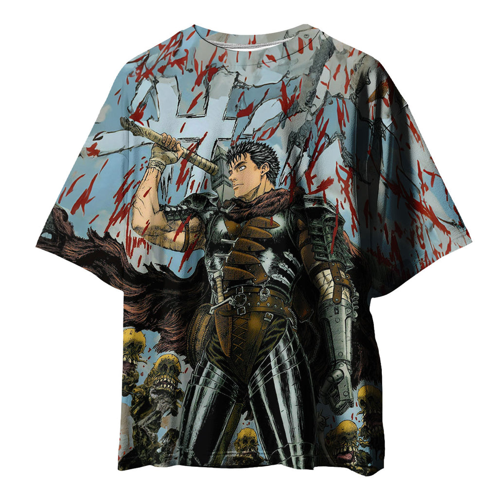 Berserk Guts Holding Raised Sword Anime Apparel