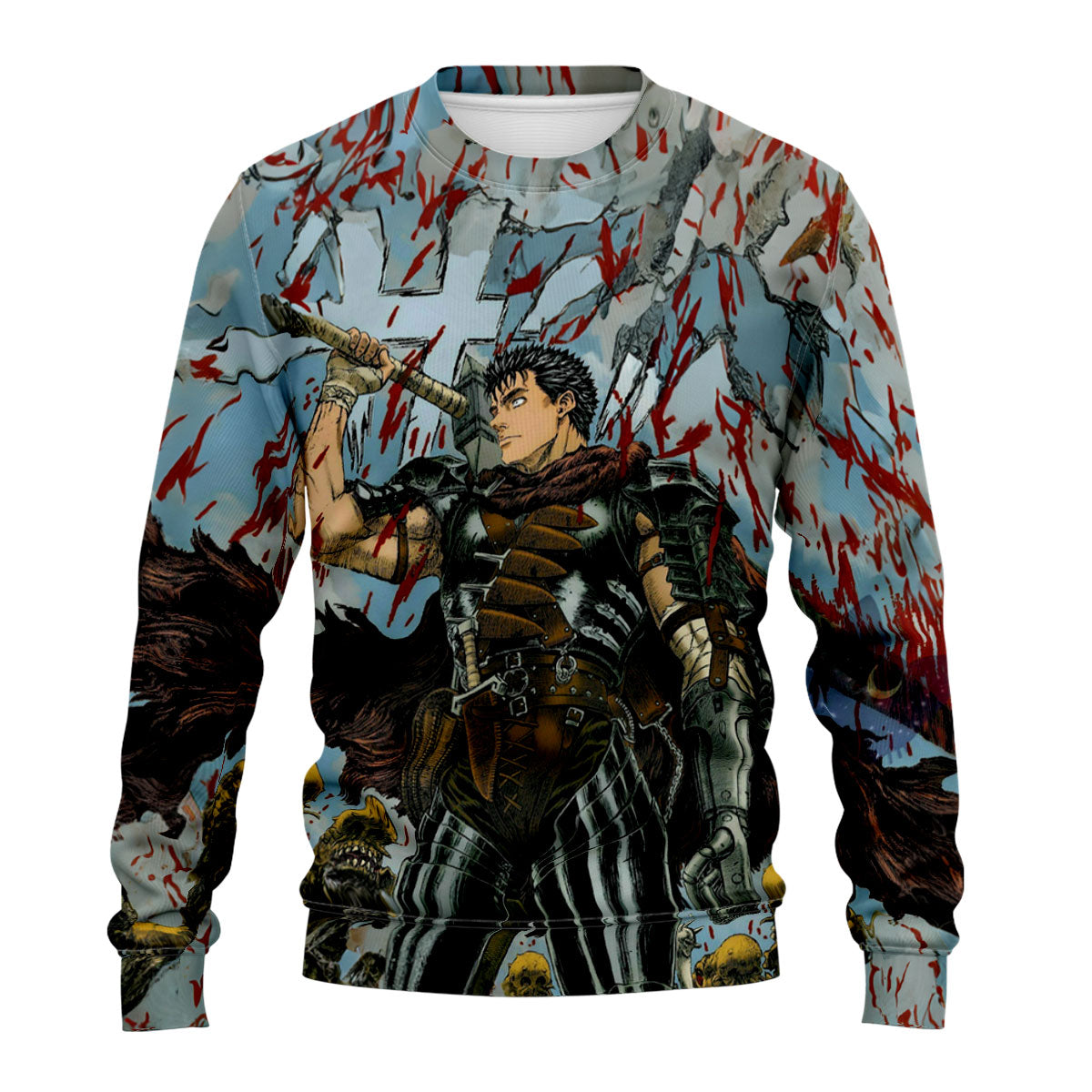 Berserk Guts Holding Raised Sword Anime Apparel
