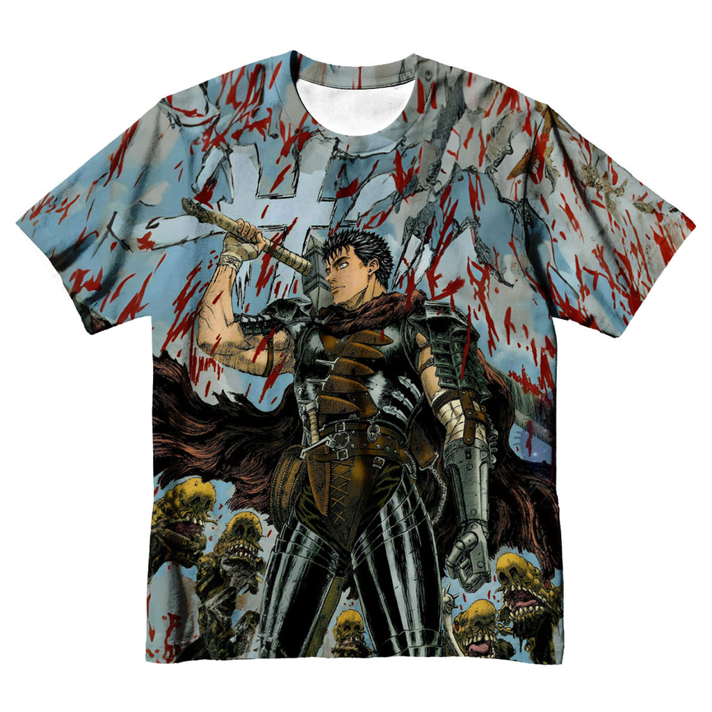 Berserk Guts Holding Raised Sword Anime Apparel