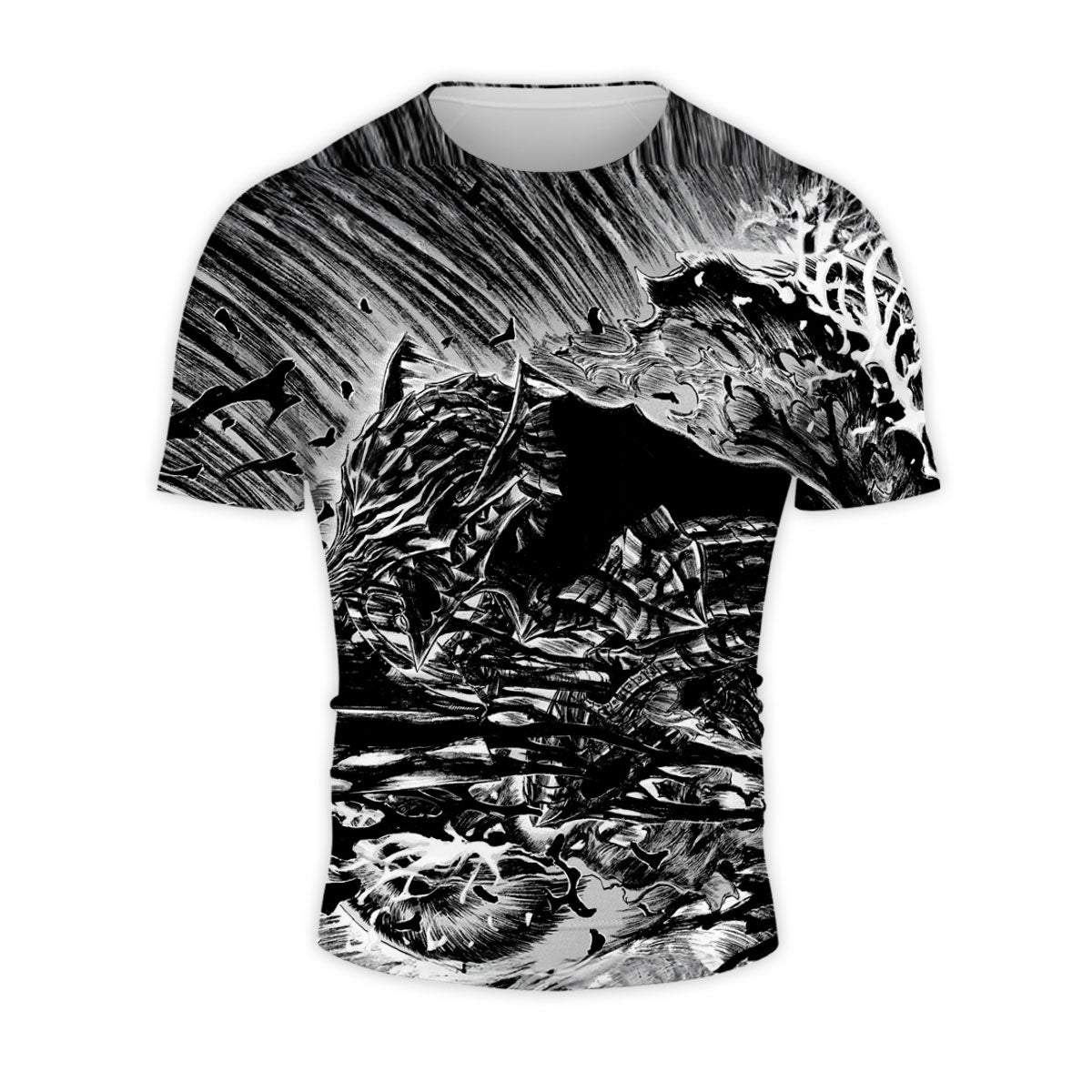 Berserk Guts In Fierce Combat Anime Apparel