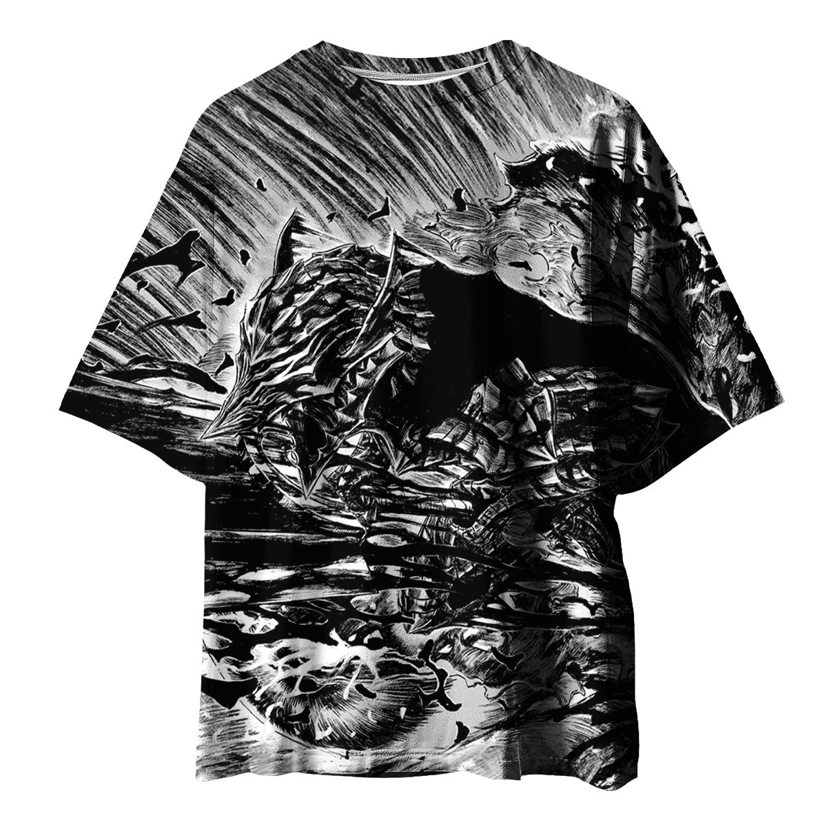 Berserk Guts In Fierce Combat Anime Apparel