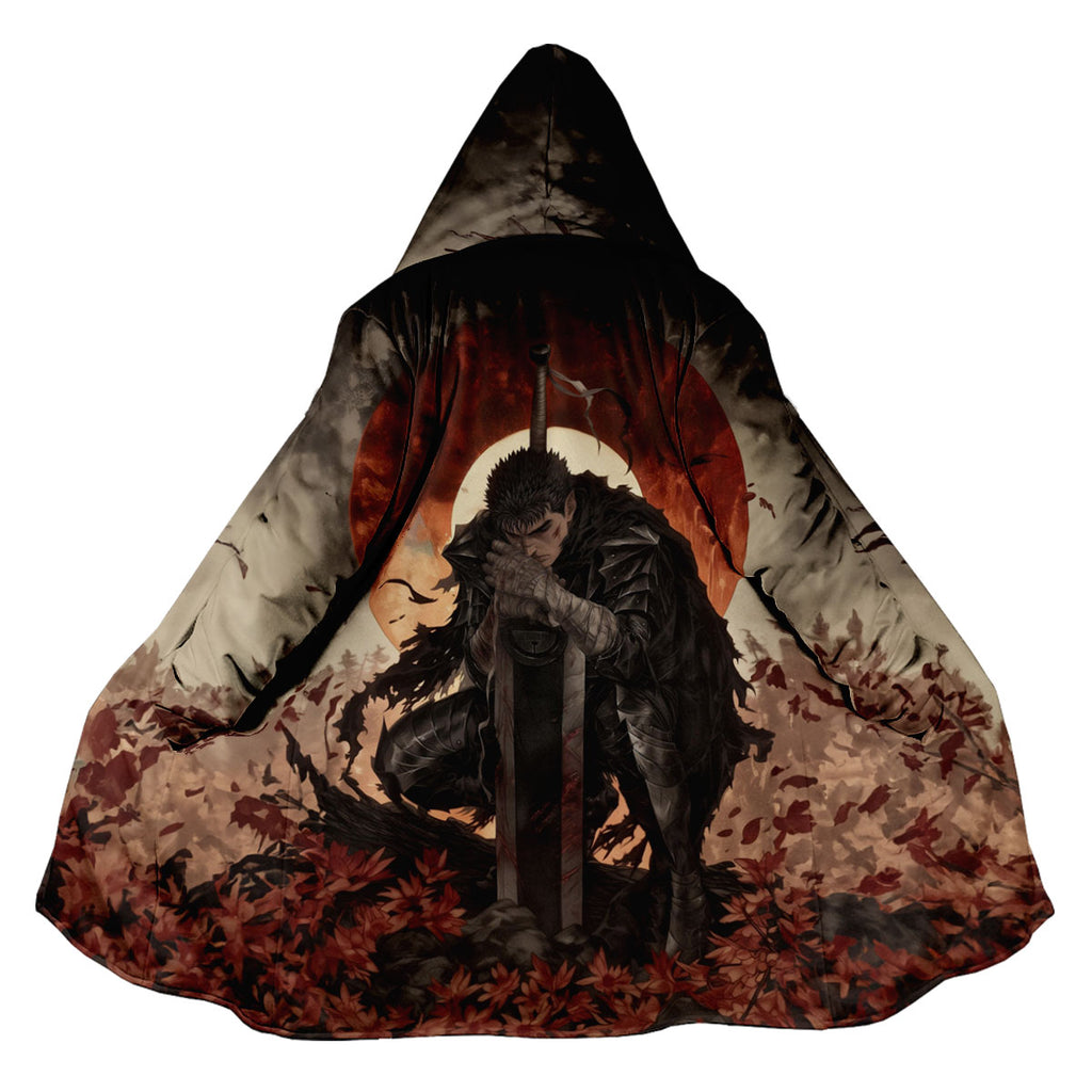 Berserk Guts Kneeling With Sword Anime Apparel