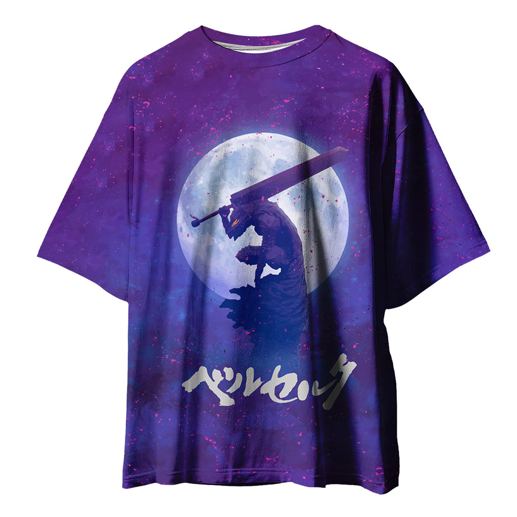 Berserk Guts Moon Silhouette Anime Apparel