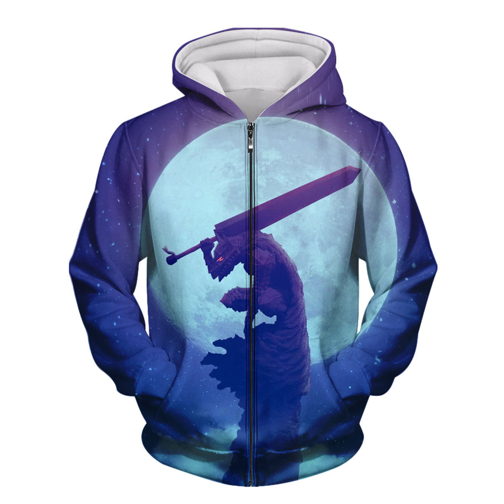 Berserk Guts Moonlit Greatsword Battle Anime Apparel