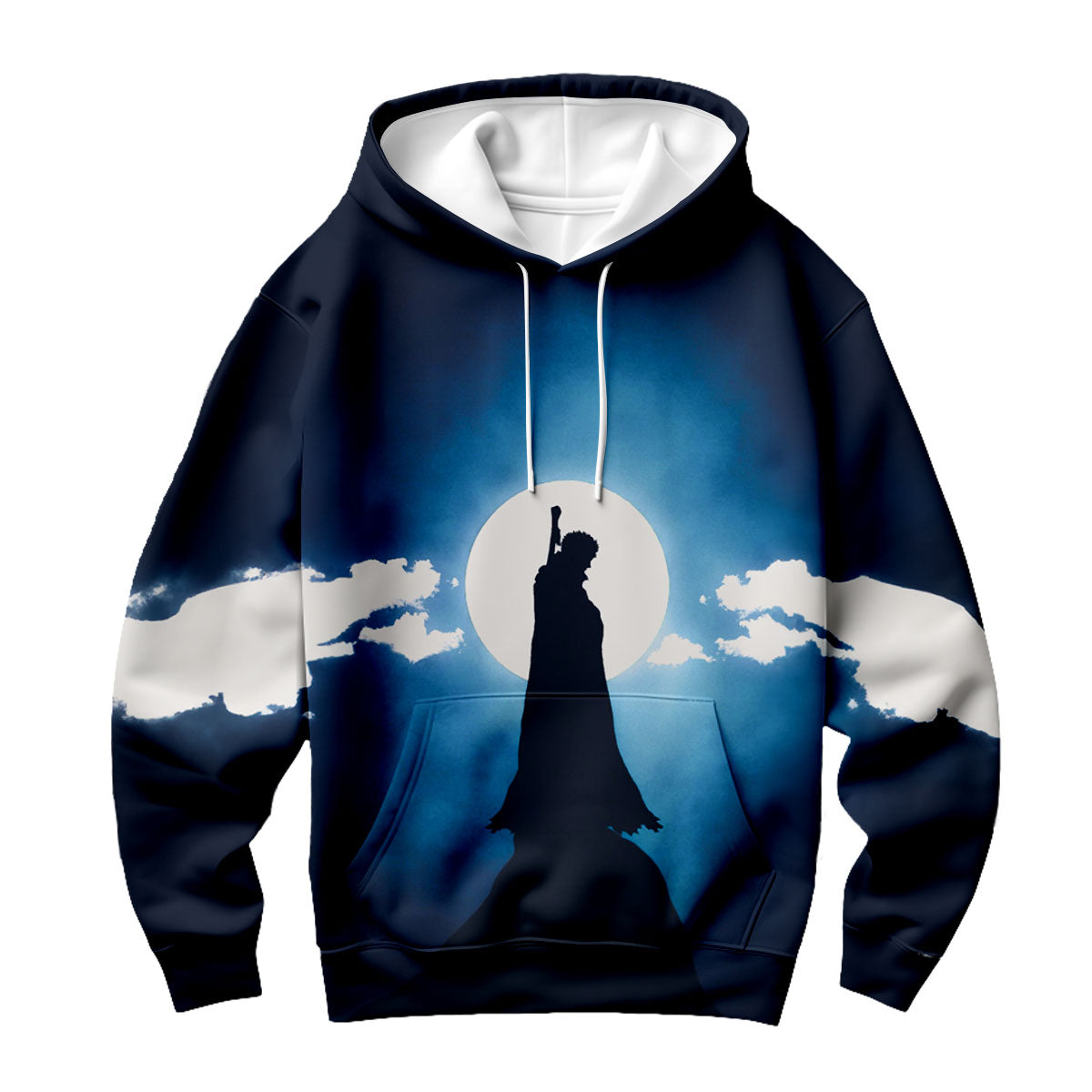 Berserk Guts Mountain Berserker Silhouette Anime Apparel