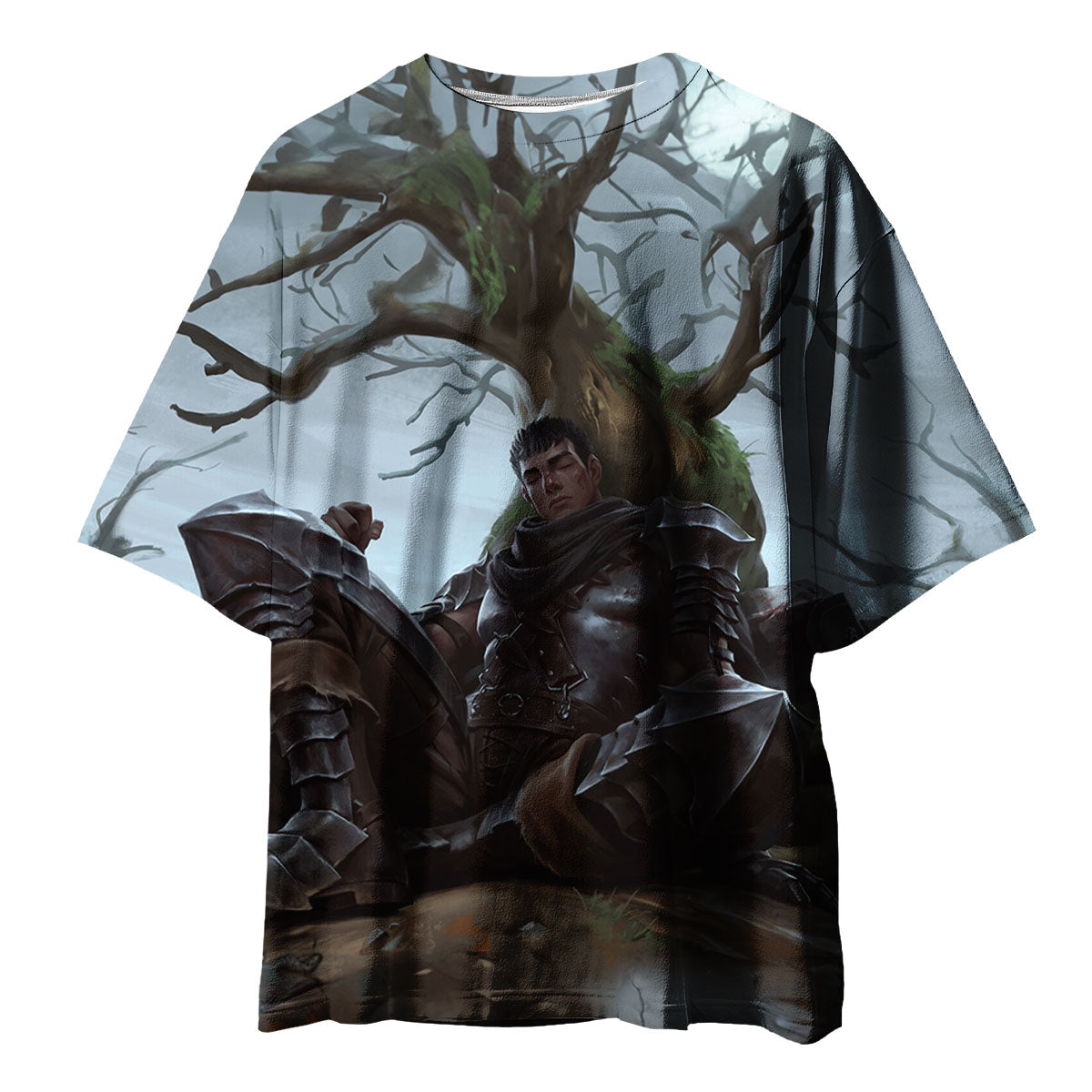 Berserk Guts Resting Under Tree Anime Apparel