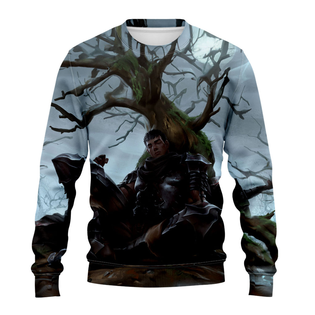 Berserk Guts Resting Under Tree Anime Apparel